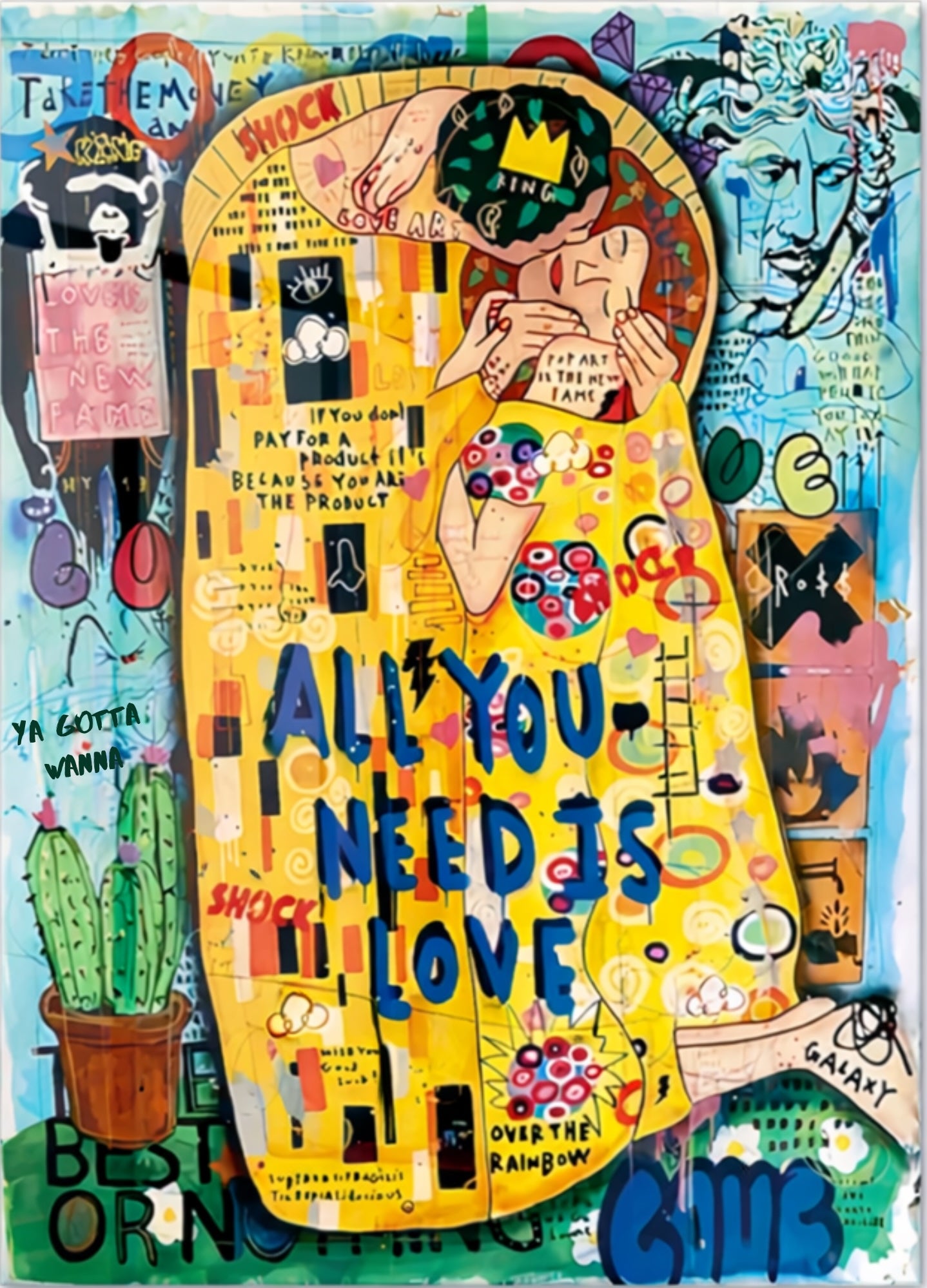 Gustav_Klimt_The_Kiss_Graffiti_1