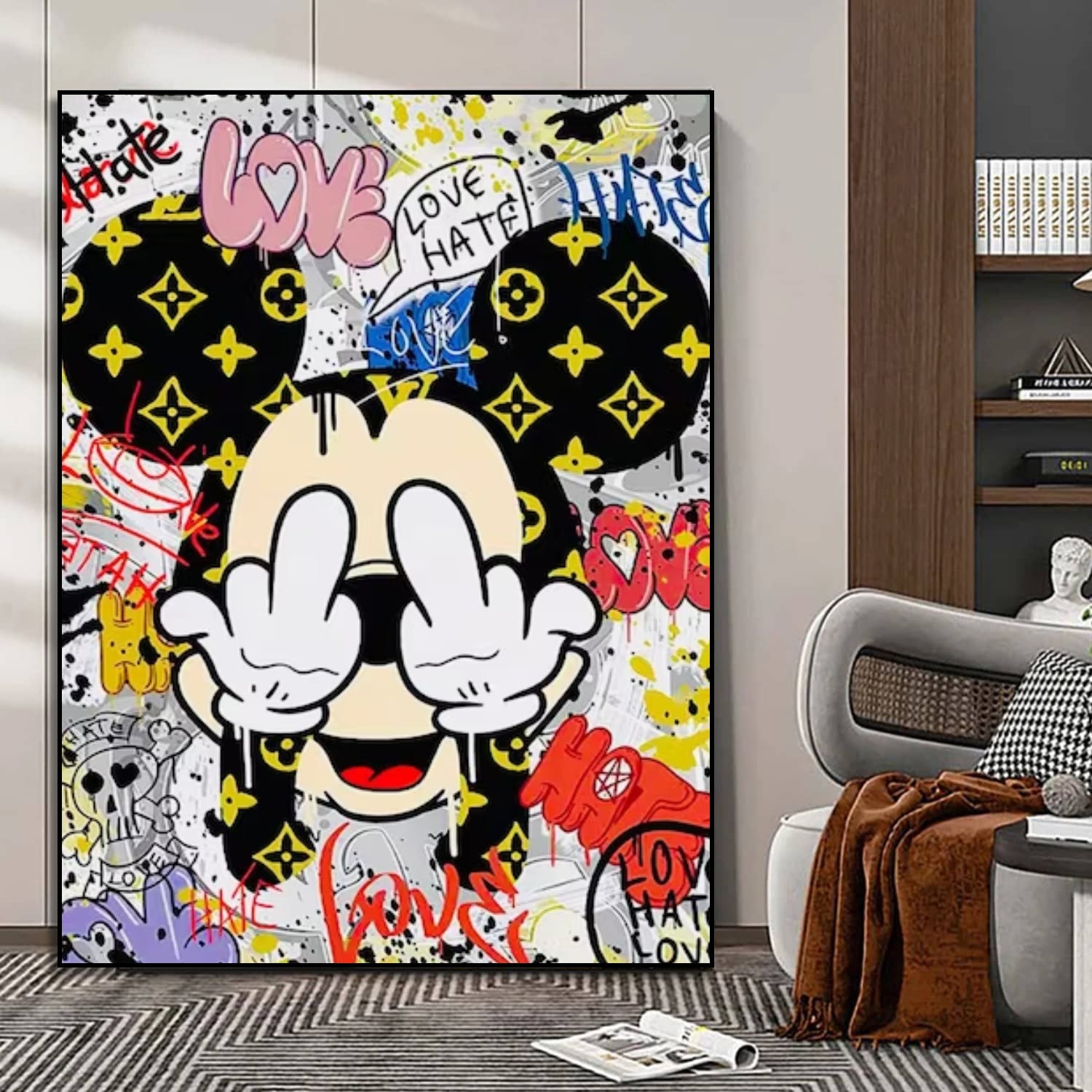 Adesivo Da Parete Topolino RoomMates - Casa Di Topolino, 9 Pezzi Adesivo Da Parete Topolino RoomMates - Casa Di Topolino, 9 Pezzi