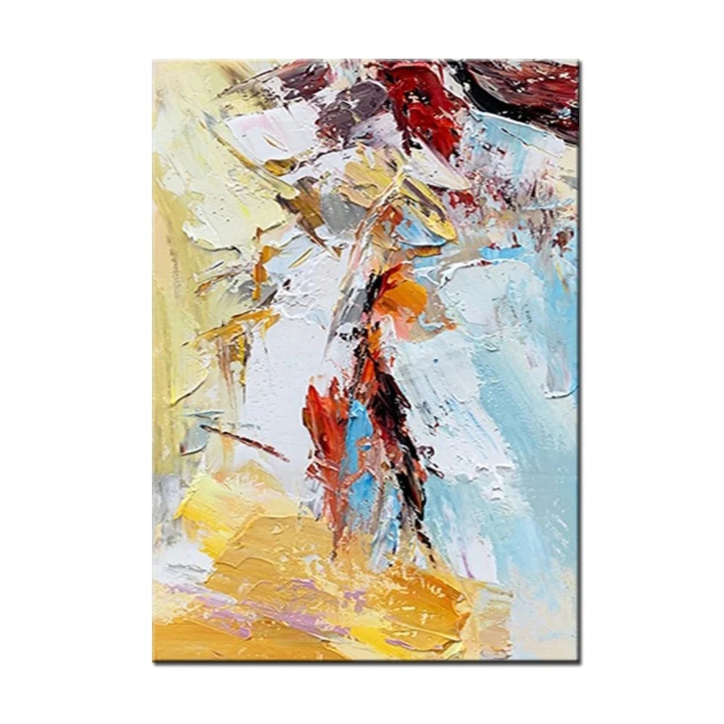 Original Abstract Bold Palette Knife Textured Wall Art