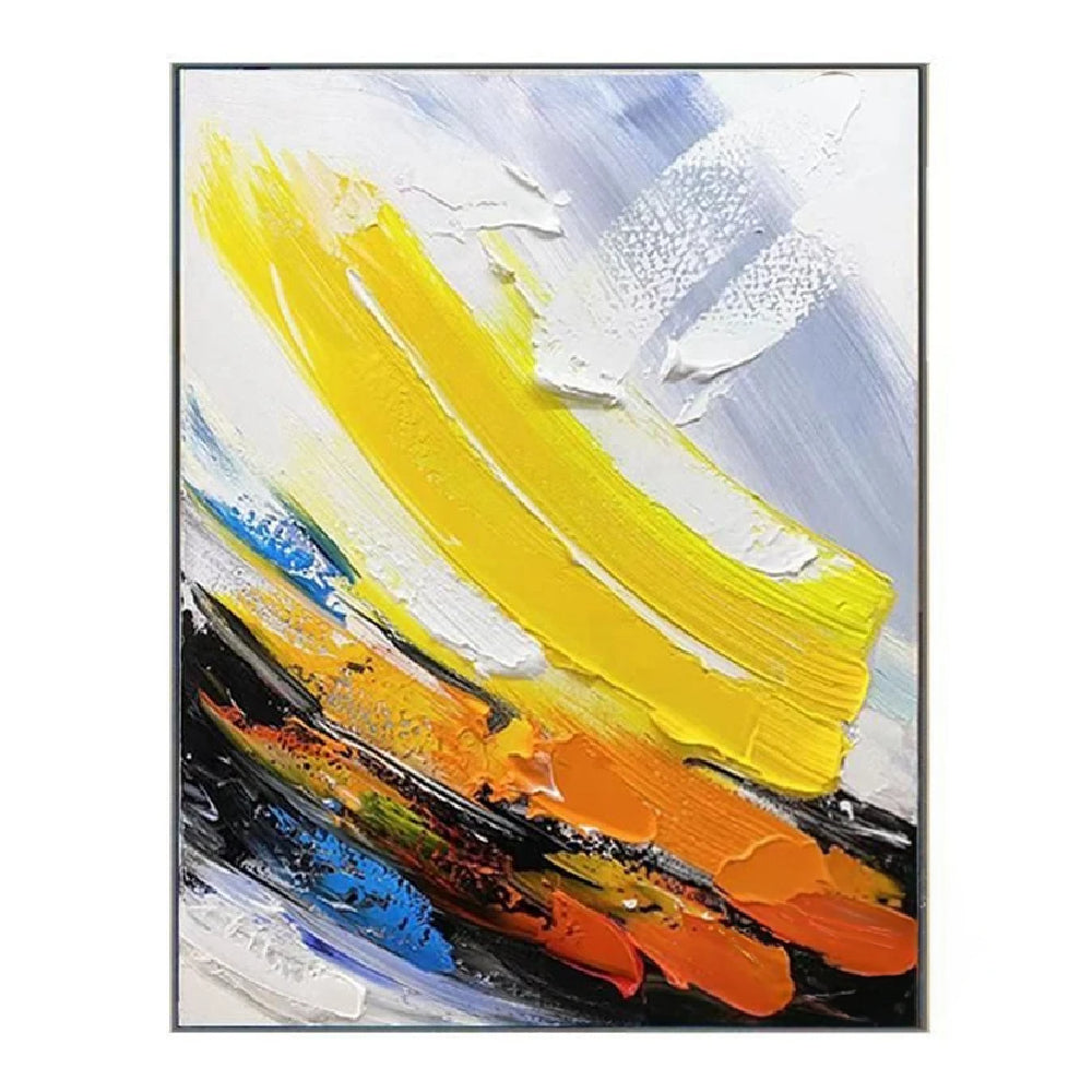 3D Colourful Brush Strokes Set of 3 Wall Painting