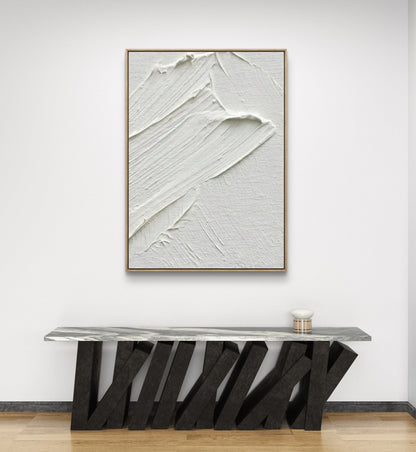 3D White Texture Minimalist Living Room Decoration Painting