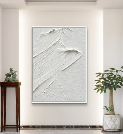 3D White Texture Minimalist Living Room Decoration Painting