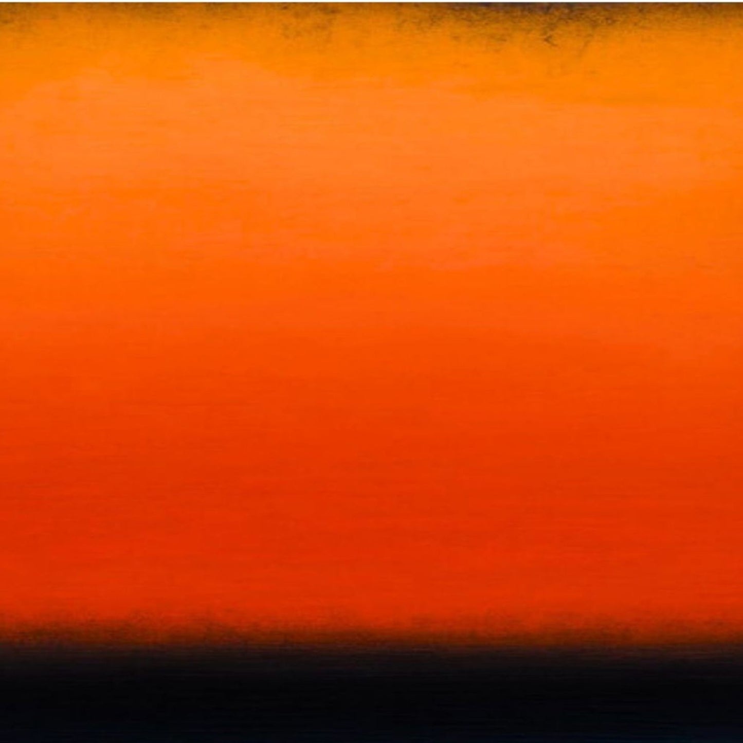 Bespoke Hand-Painted Rothko Oil Painting in Orange and Deep Blue