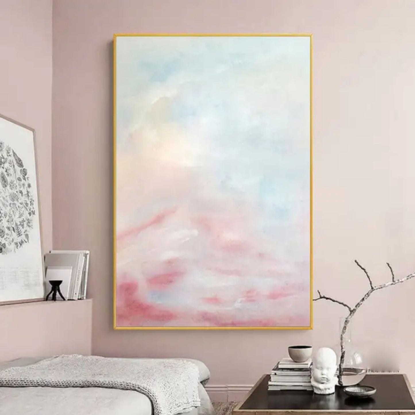 Whispering Dawn – Minimalist Pastel Abstract Canvas Painting