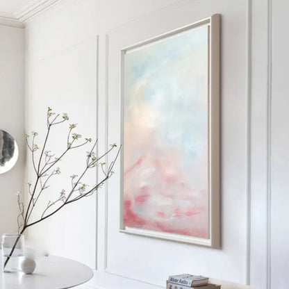 Whispering Dawn – Minimalist Pastel Abstract Canvas Painting