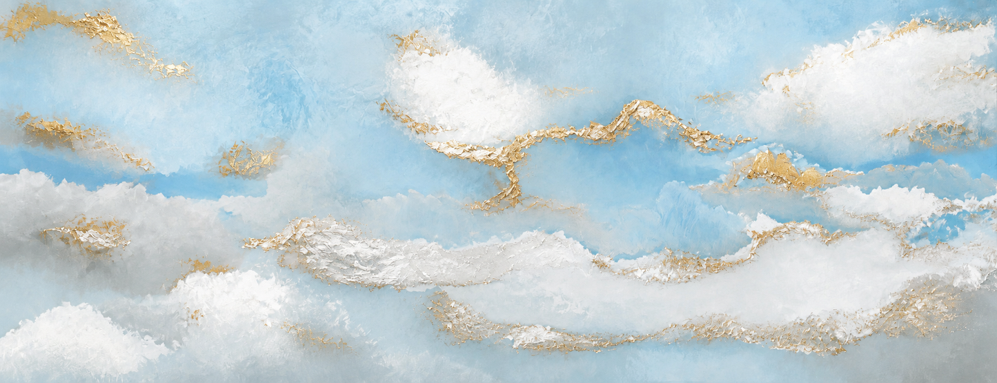 Beautiful Rainy Sky 100% Hand Painted Wall Artwork