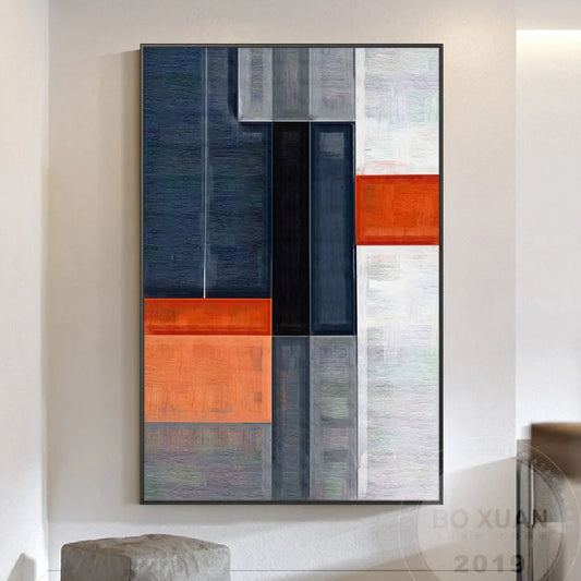 Geometric European Style Minimalist Pattern Painting