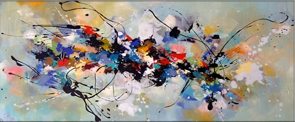 Colorful Fantasy 100% Hand Painted Art on Canvas