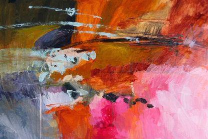 Colorful Modern Abstract Wall Art – Hand-Painted Canvas Painting
