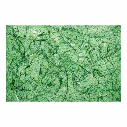 Abstract green and black pattern on a textured green background