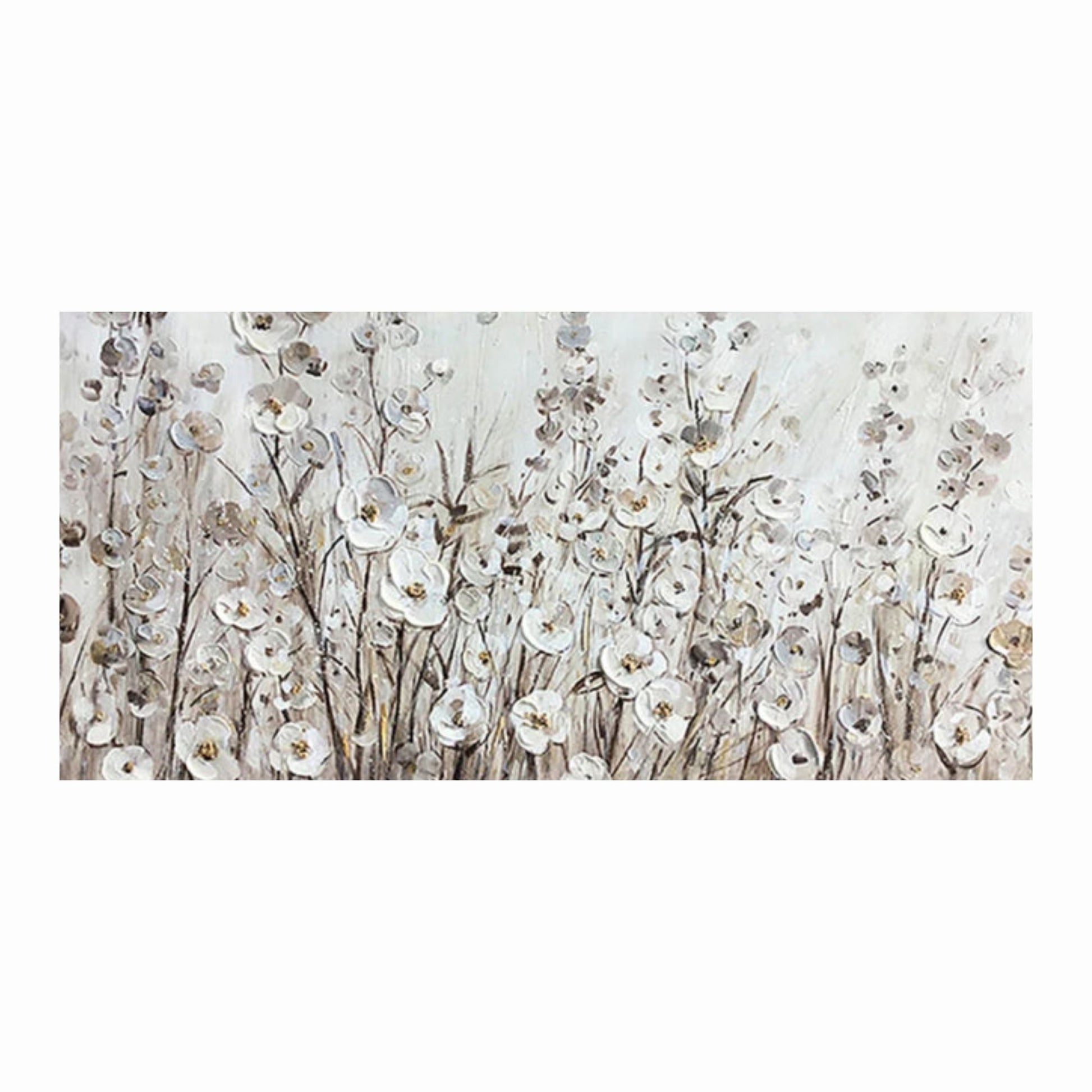 Decorative wall art with floral pattern on a white background