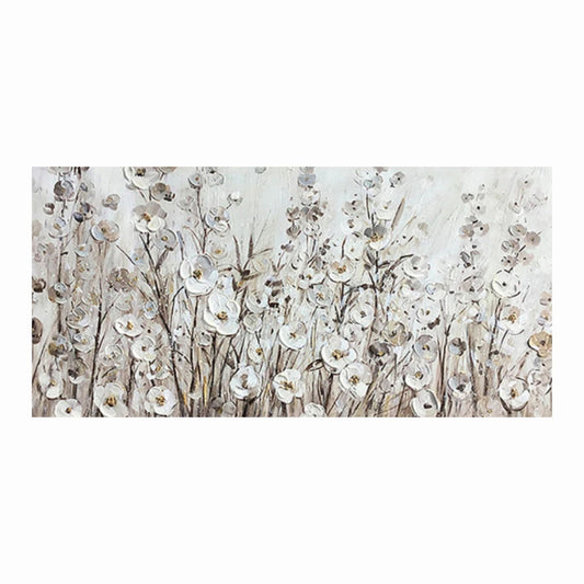 Decorative wall art with floral pattern on a white background
