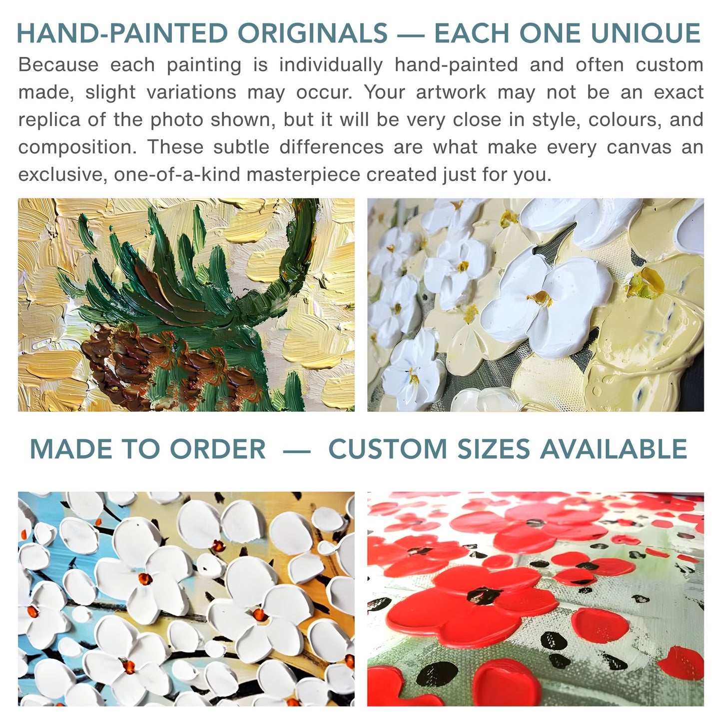 Golden Tears Portrait – Hand-Painted Oil Canvas with Textured Gold Accents