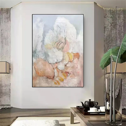 Abstract Expressionism Light Colour Textured Painting
