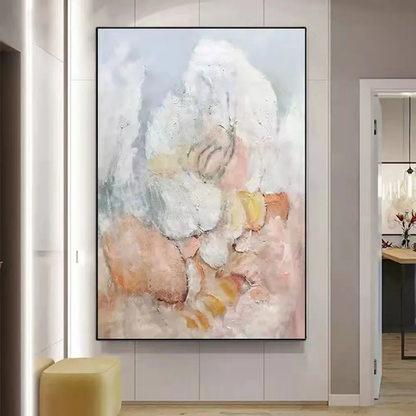 Abstract Expressionism Light Colour Textured Painting
