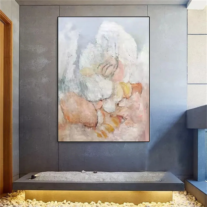 Abstract Expressionism Light Colour Textured Painting