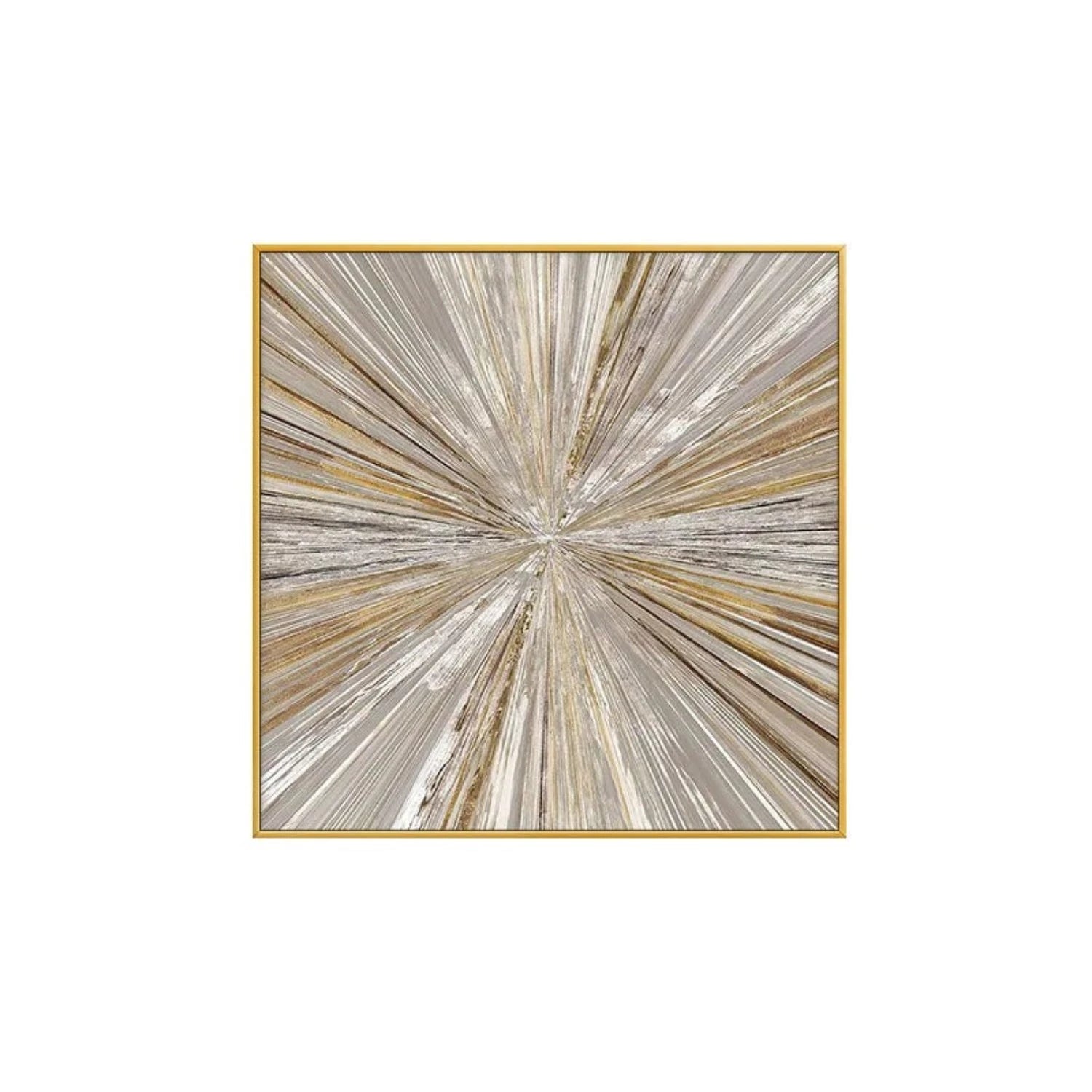 Abstract Silver Gold Shimmering Light Textured Art