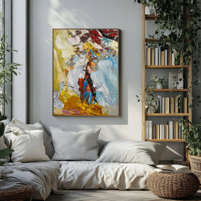 Original Abstract Bold Palette Knife Textured Wall Art