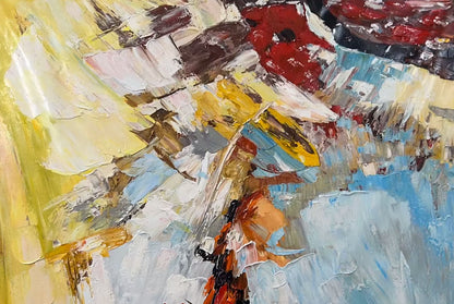 Original Abstract Bold Palette Knife Textured Wall Art