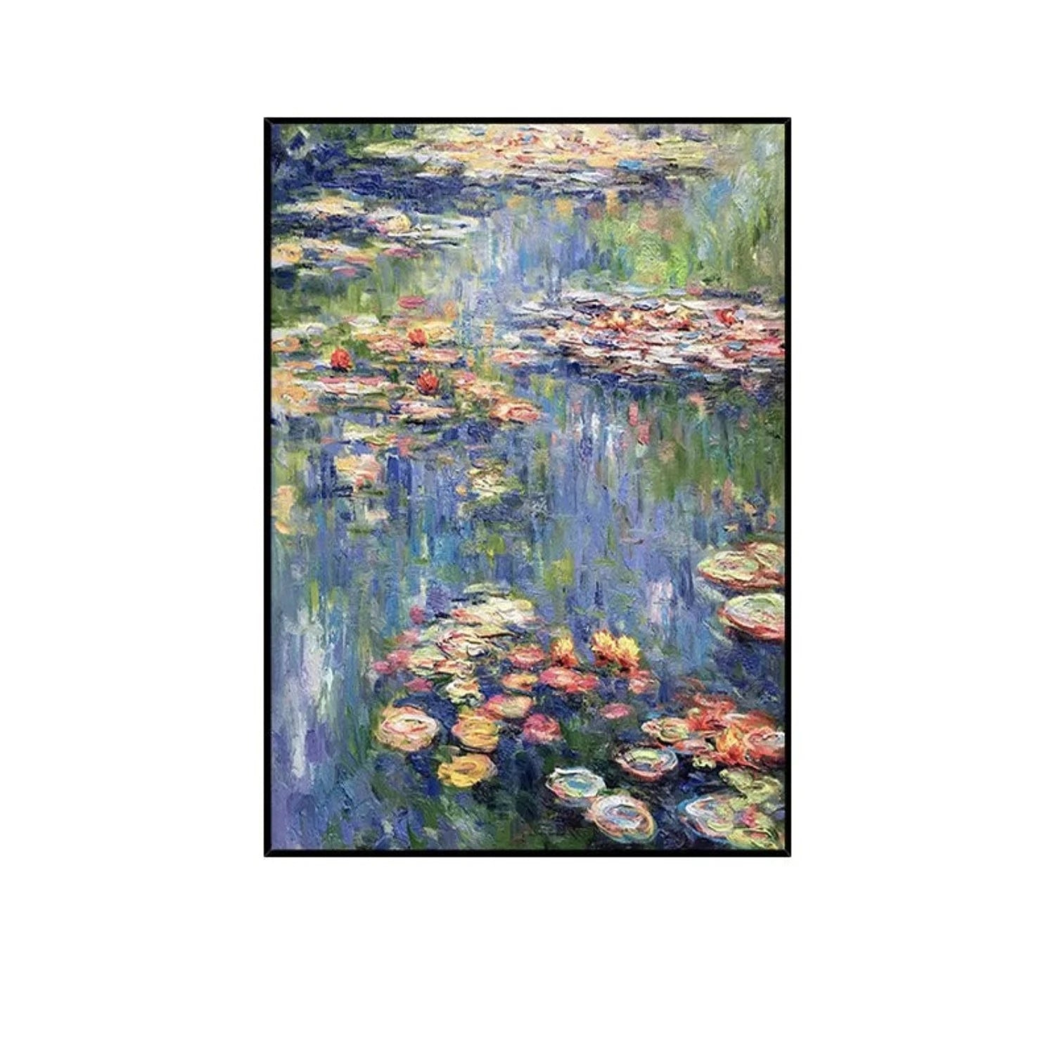 Abstract Flower Pond Textured Decorative Wall Art