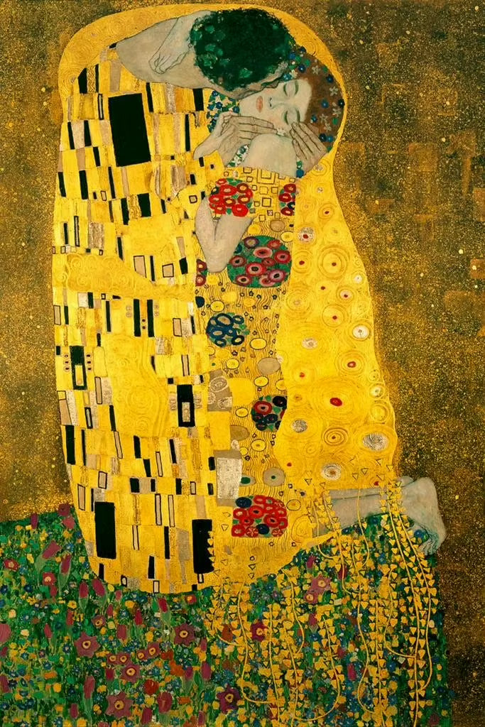 The Kiss by Gustav Klimt – Handmade Oil & Acrylic Painting Reproduction