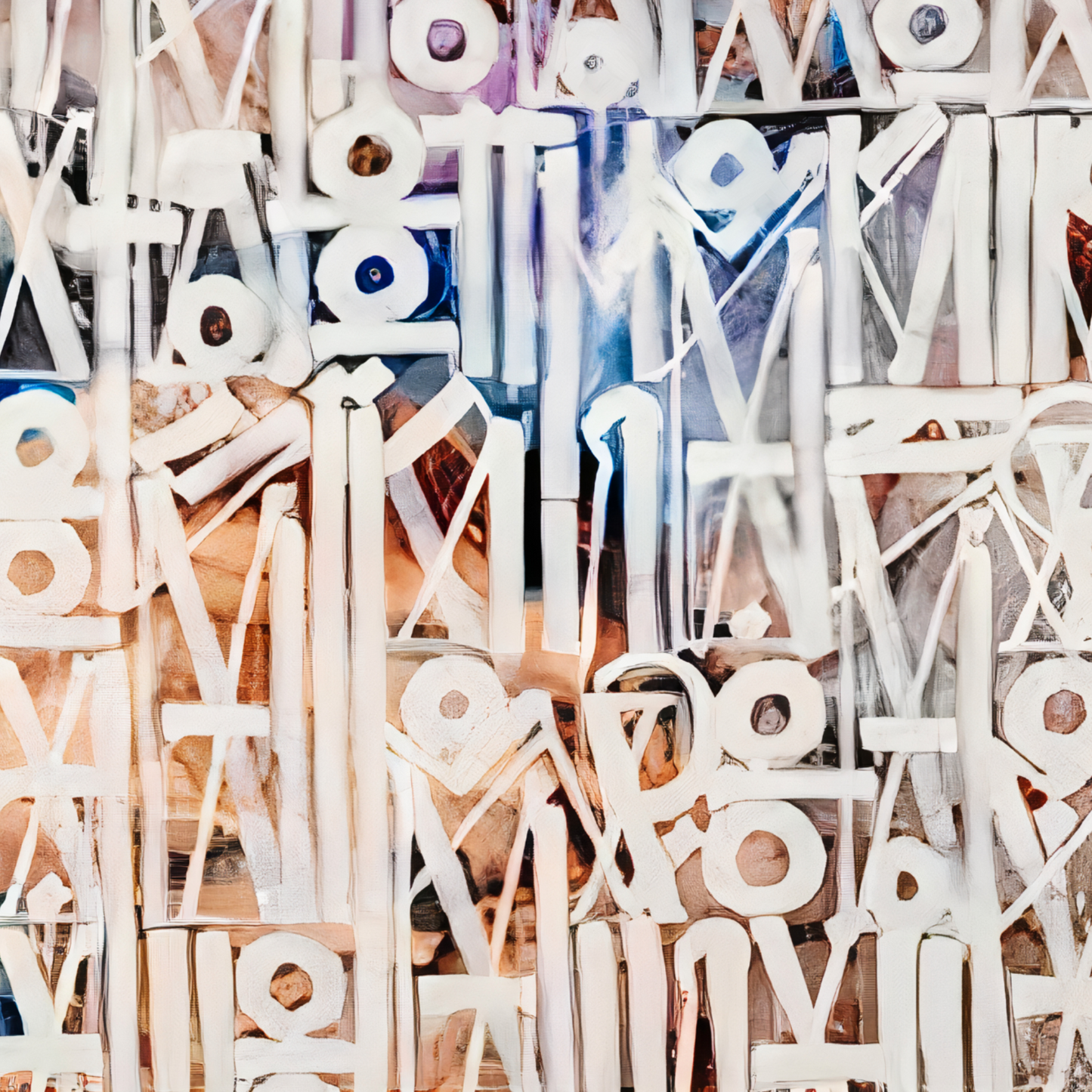 Retna-Inspired Multicolour Calligraffiti Painting – Hand-Painted Canvas