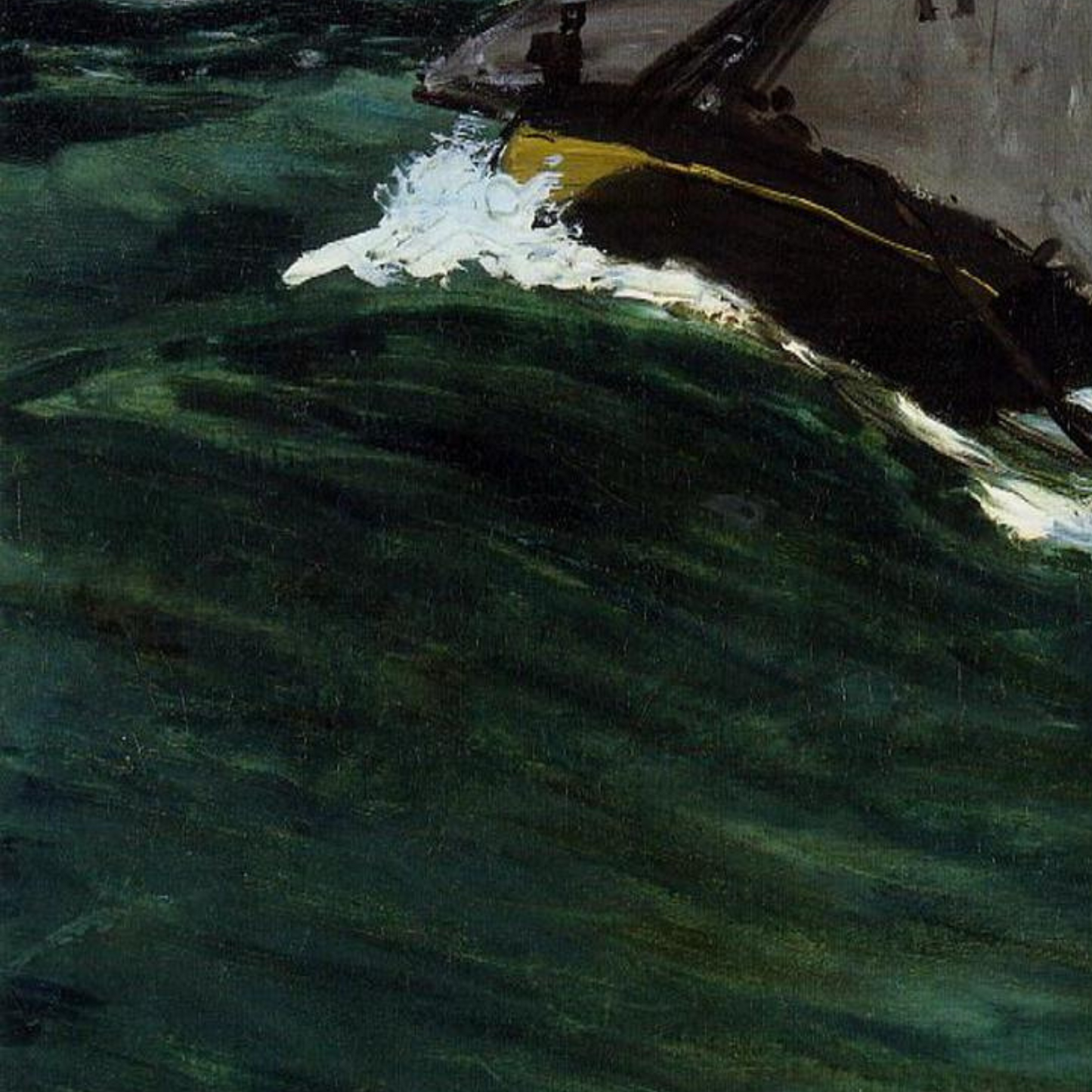 Monet Reproduction Fishing Boats at Sea – Hand-Painted Impressionist Seascape