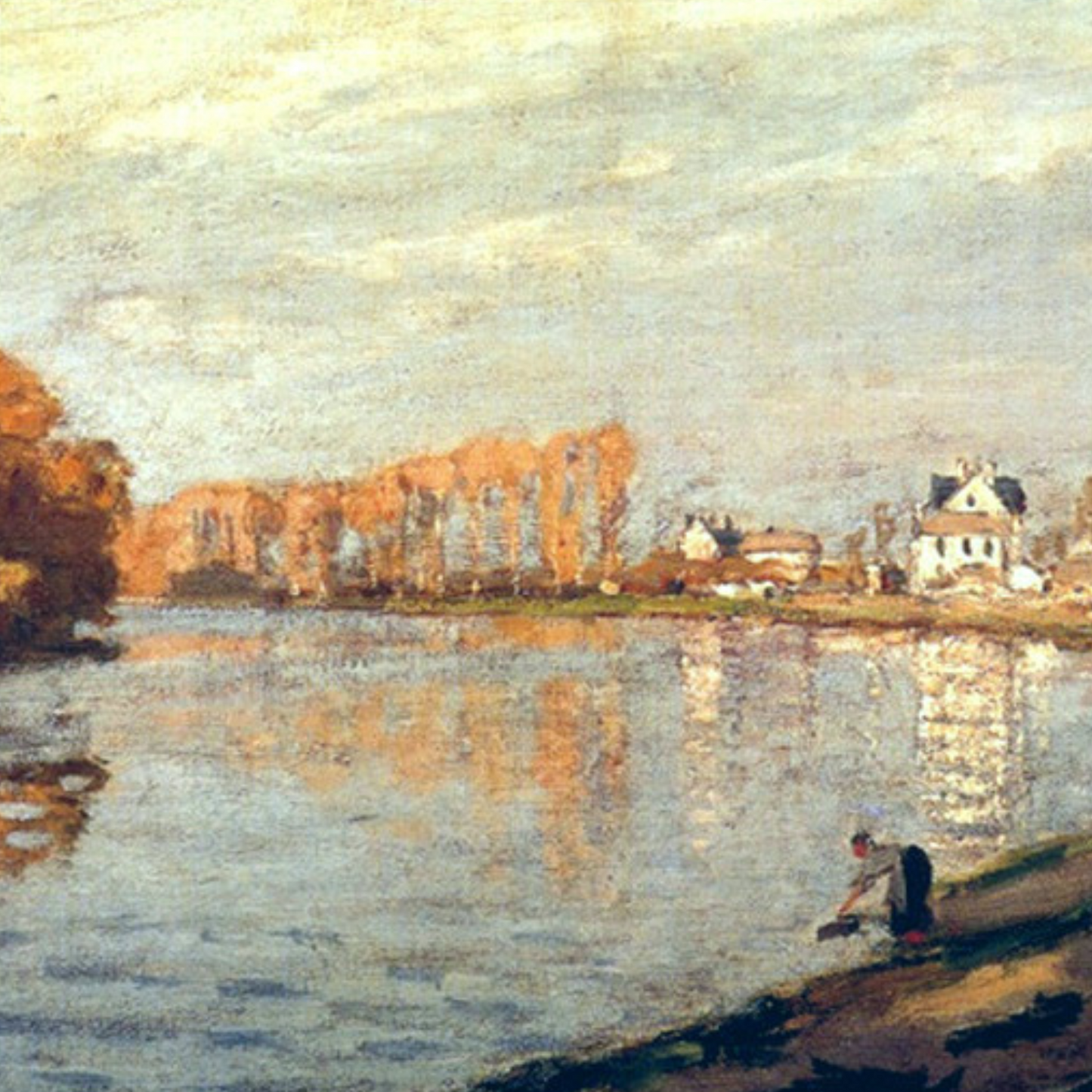 Monet Reproduction Autumn on the Seine at Argenteuil – Hand-Painted Impressionist Canvas