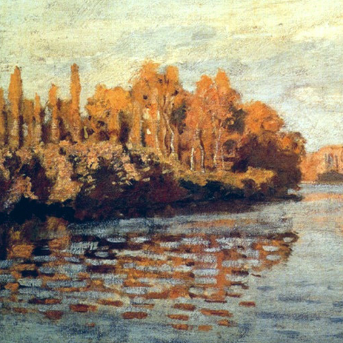 Monet Reproduction Autumn on the Seine at Argenteuil – Hand-Painted Impressionist Canvas