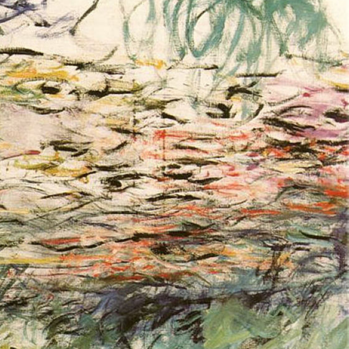 Monet Reproduction Abstract Water Lilies – Hand-Painted Impressionist Canvas