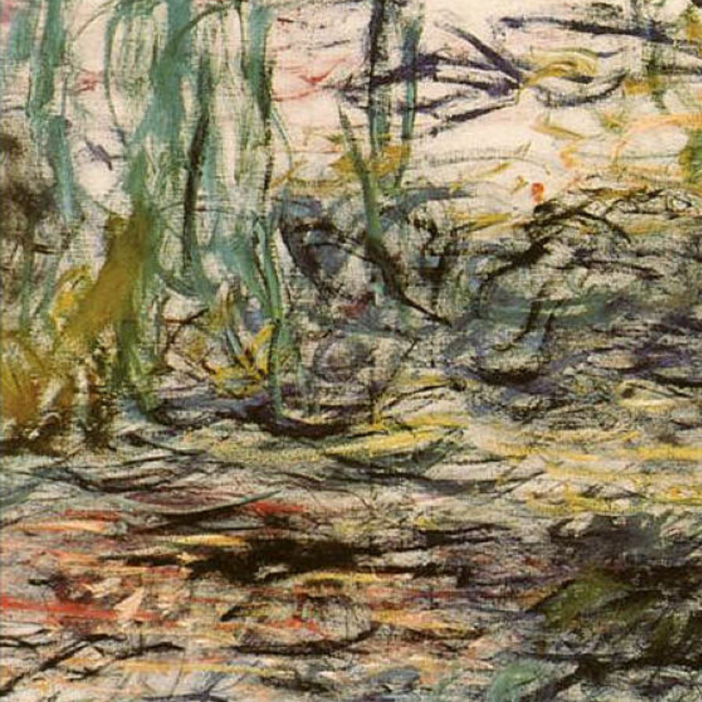 Monet Reproduction Abstract Water Lilies – Hand-Painted Impressionist Canvas