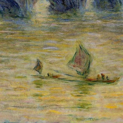 Monet Reproduction Waterloo Bridge Golden Light – Hand-Painted Impressionist Canvas