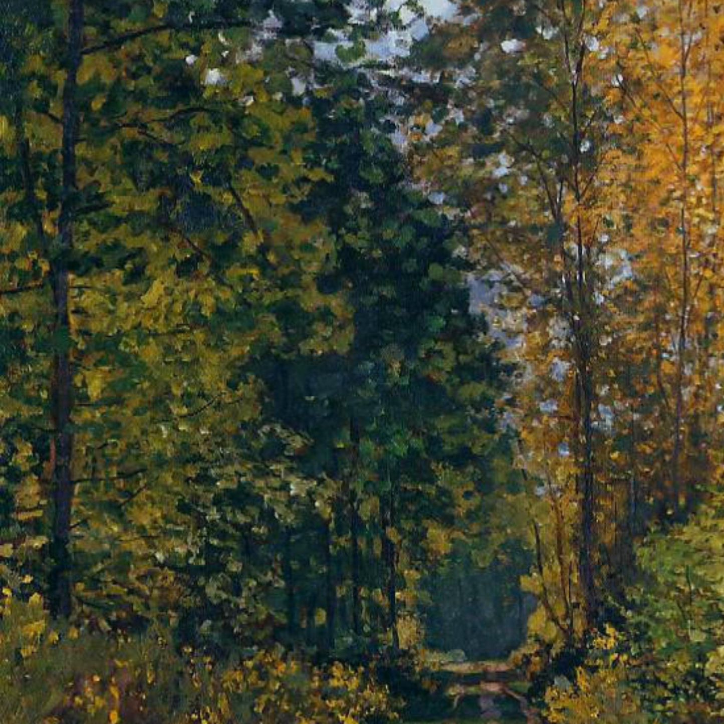 Monet Reproduction The Path in the Forest – Hand-Painted Impressionist Canvas