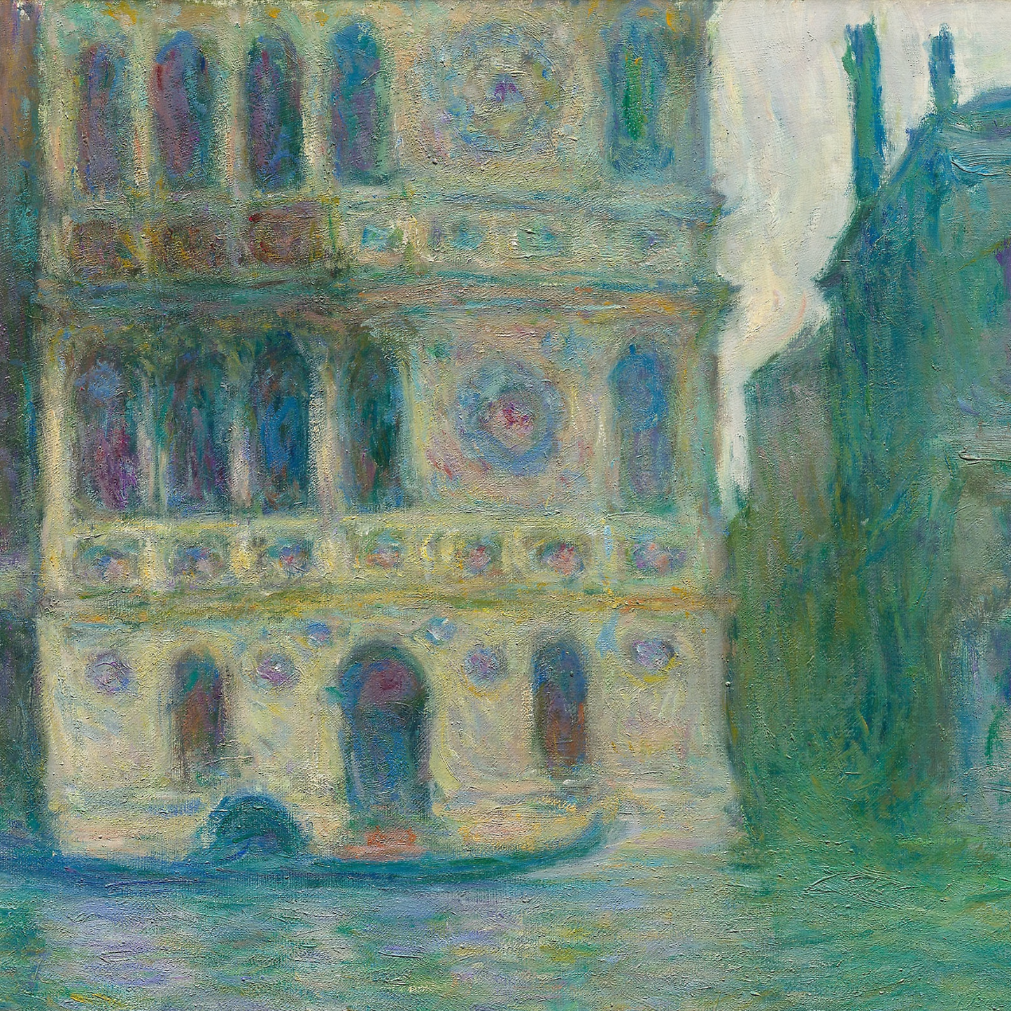 Monet Reproduction Palazzo da Mula, Venice – Hand-Painted Impressionist Art