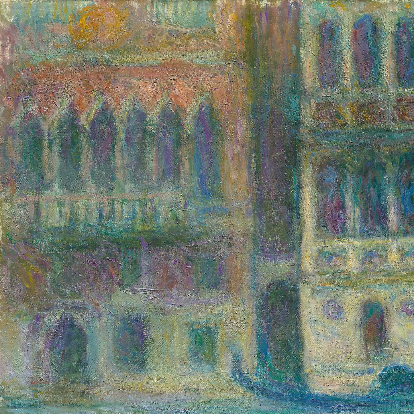 Monet Reproduction Palazzo da Mula, Venice – Hand-Painted Impressionist Art