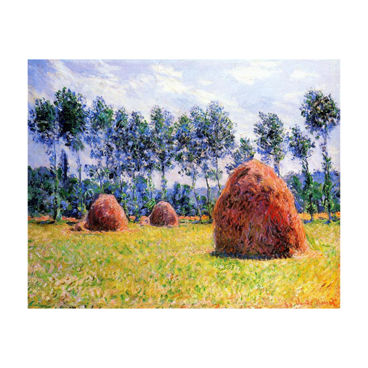 Monet Reproduction – Haystacks in Summer | Hand-Painted Impressionist Art