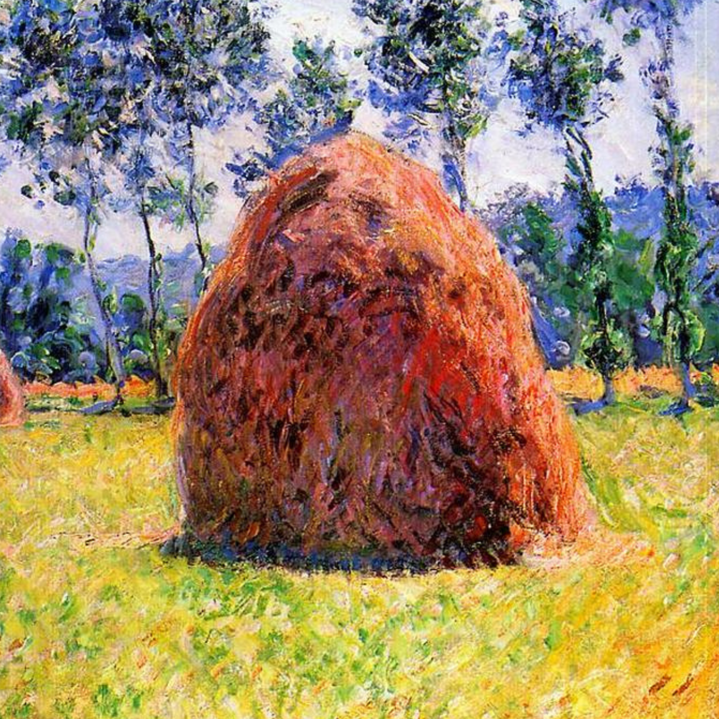 Monet Reproduction – Haystacks in Summer | Hand-Painted Impressionist Art