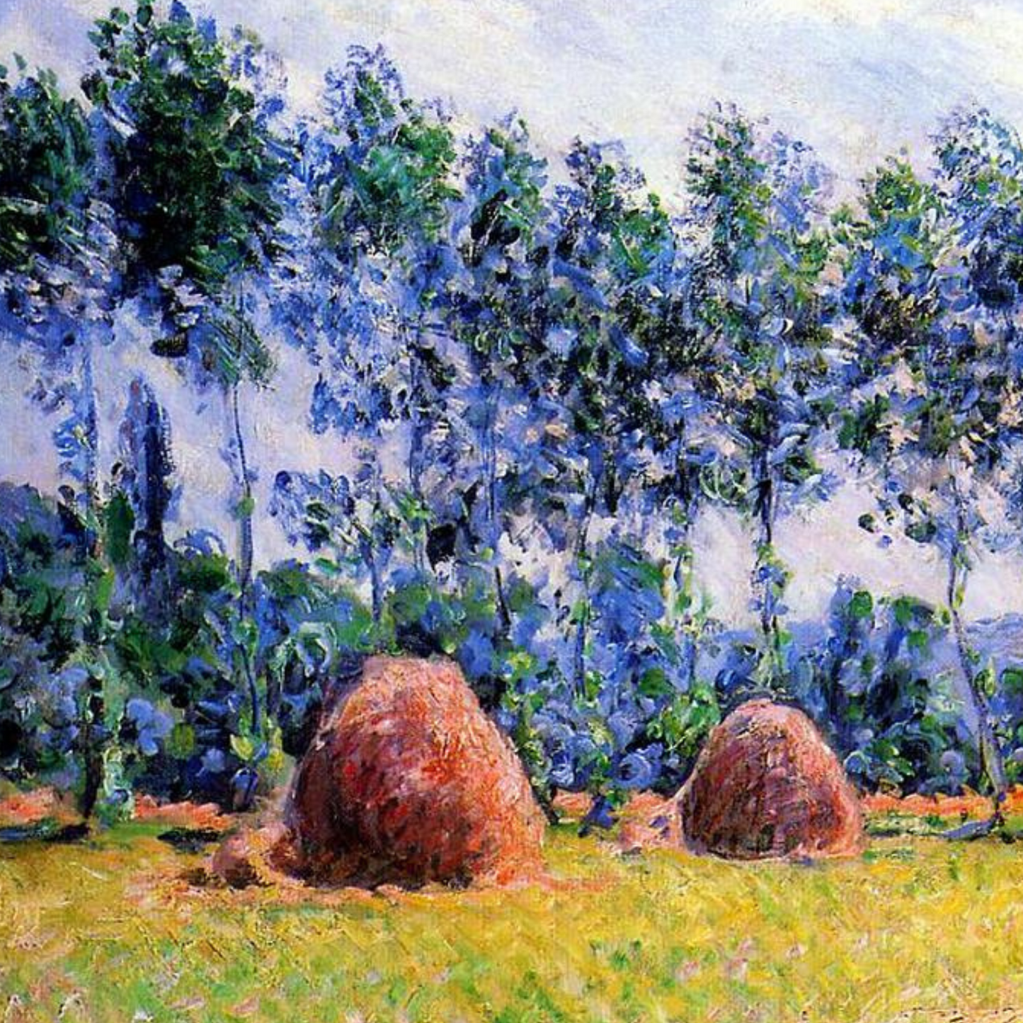 Monet Reproduction – Haystacks in Summer | Hand-Painted Impressionist Art