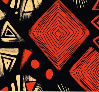 Geometric Modern Abstract Painting – Hand-Painted Canvas Wall Art