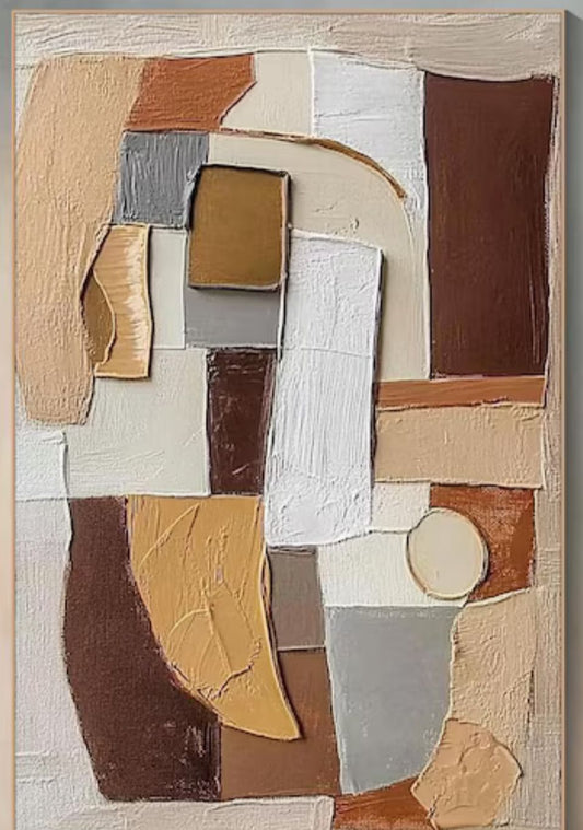 Textured painting 80x60cm  - free shipping