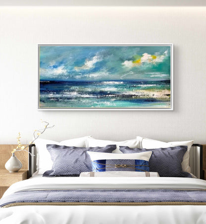 Abstract Contemporary Silent Sea Textured Painting