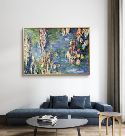 Abstract Flower Pond Textured Decorative Wall Art