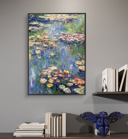 Abstract Flower Pond Textured Decorative Wall Art