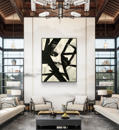 Abstract Franz Kline replica High Street Oil Painting