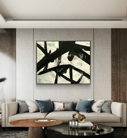 Abstract Franz Kline replica High Street Oil Painting