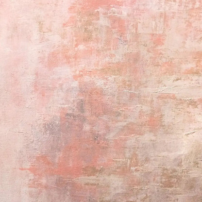 Abstract Pink Concrete Style Heavy Textured Art