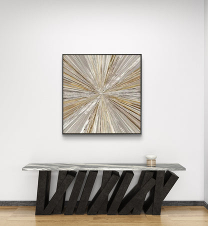 Abstract Silver Gold Shimmering Light Textured Art
