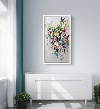 Beautiful Abstract Floral Heavy Textured Painting