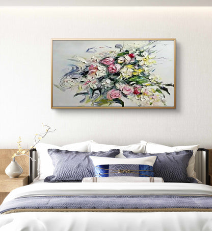 Beautiful Abstract Floral Heavy Textured Painting
