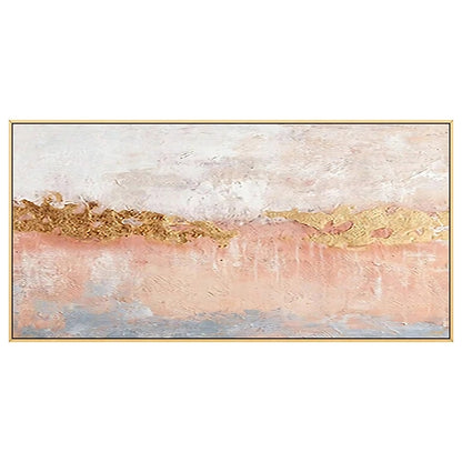 Beautiful Nordic Style Blush Pink Textured Painting